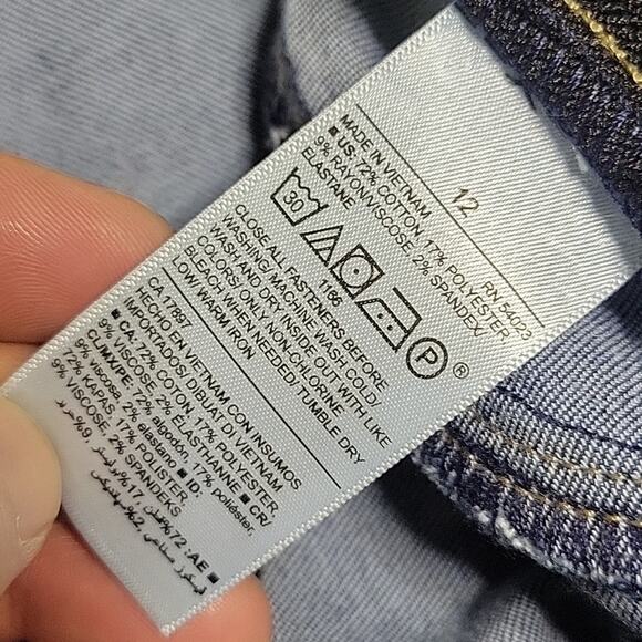 Old Navy Rockstoar Super Skinny Jeggings Jeans Mid Rise Womens 12 NWT - Picture 10 of 14